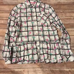 Girl floral shirt size 16